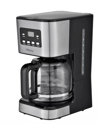 Кавоварка краплинна Sokany з підігрівом кавника 1,5 літра CM-121E