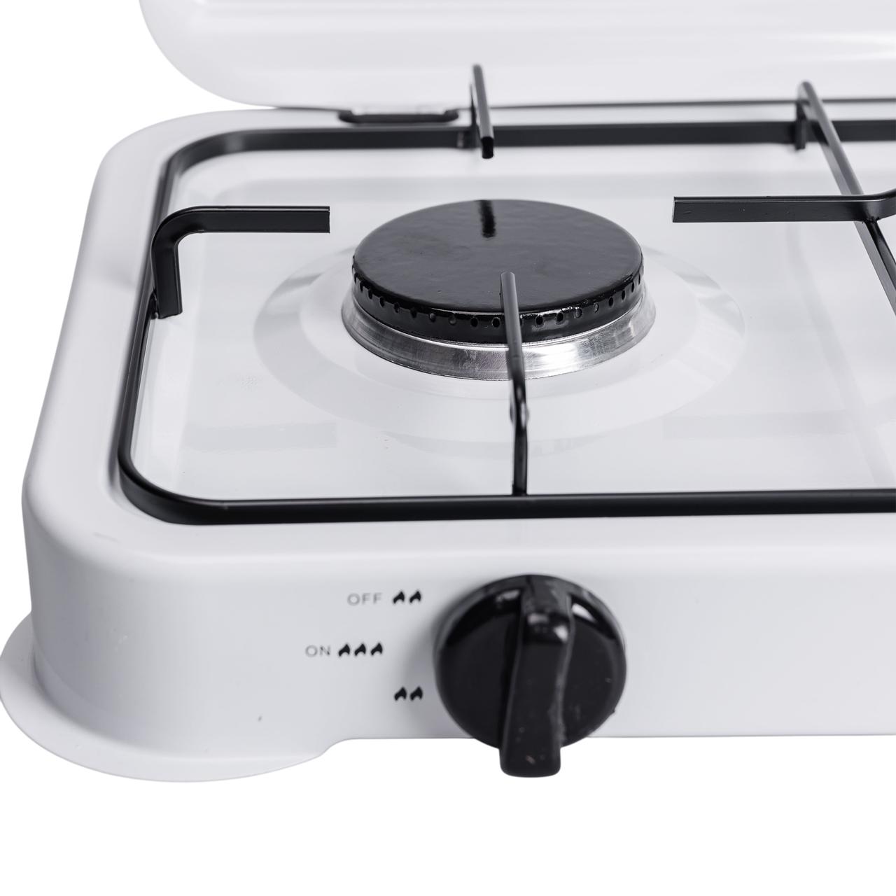 Настільна газова плита на 3 конфорки Sokany 5.5 кВт Біла Lugi SK-6003W