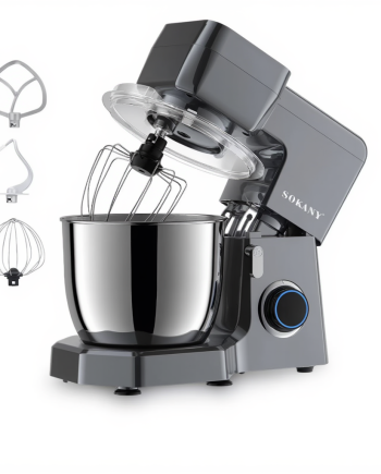 Планетарний міксер Sokany 1500 Вт з чашею 6,5 л 10 режимів швидкості SK-272