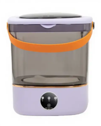 Портативна пральна машина з відтискачем 36 Вт 850 об./хв з баком на 12 літрів Фіолетова HP-35015-61PURPL