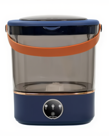 Портативна пральна машина з відтискачем 36 Вт 850 об./хв з баком на 12 літрів Синя HP-35015-61BL