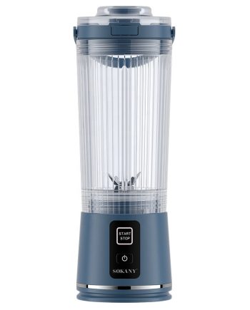 Портативний блендер-шейкер на акумуляторі 500 мл USB Синій SK-01023BL