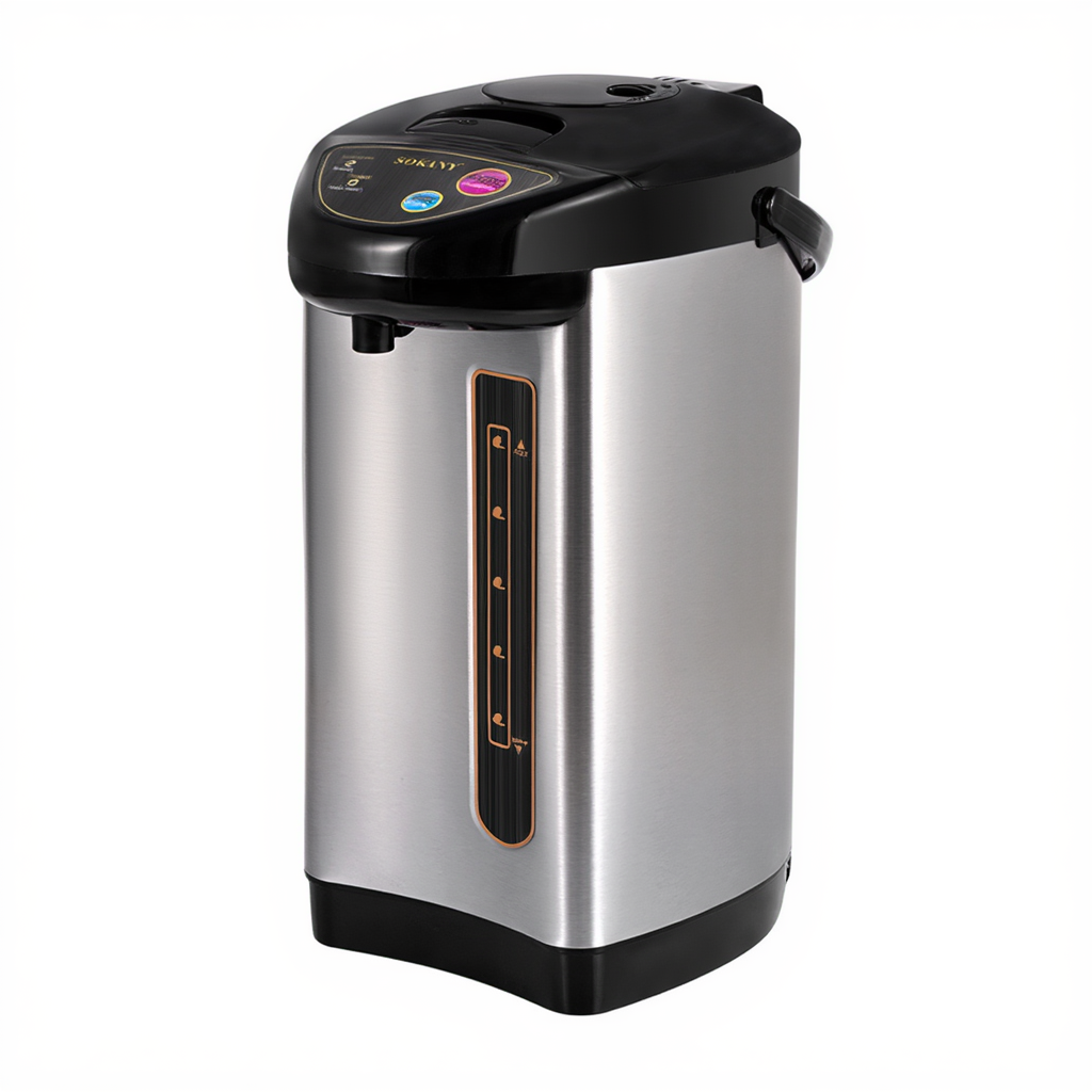 Термопот Sokany 6.8 л чайник термос 800 Вт термочайник електротермос Сріблястий SK-09060