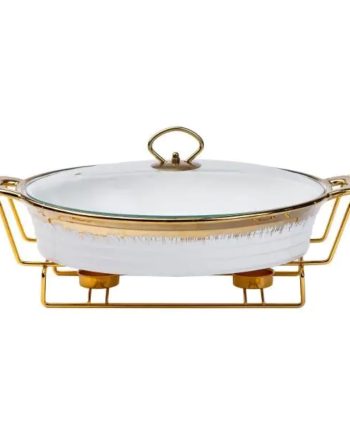 Настільна мармітниця 41х25х15.5 см марміт порцелянаовий для других страв 2 л HP1027