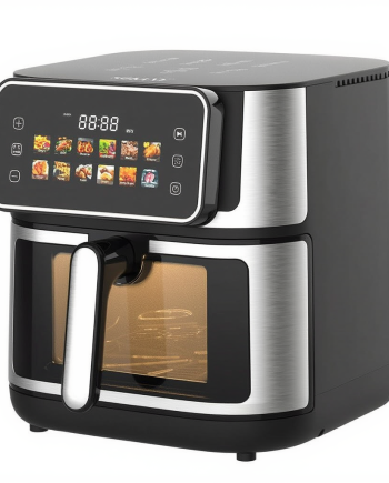 Аерогриль електричний Sokany 8 літрів сенсорна мульти піч 2000 Вт аерофритюрниця побутова для дому SK-10118