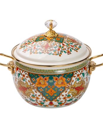 Емальована каструля об'ємом 4 літри для газових та електричних плит HP-2-115