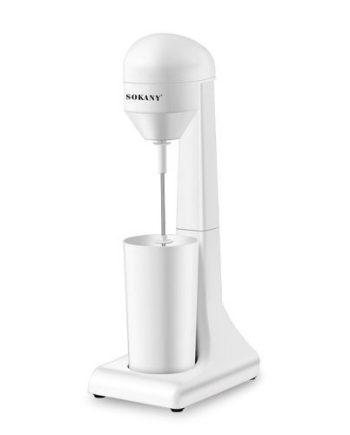 Міксер для молочних коктейлів 450 мл 100 Вт однопостовий з нержавіючої сталі Білий SK-1736