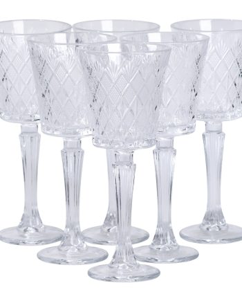 Набір келихів для вина 6 шт 225 мл на високій ніжці HP-19-128