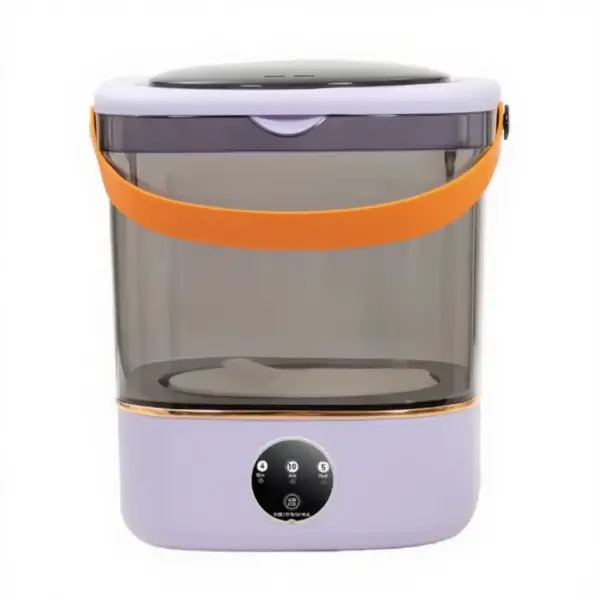 Портативна пральна машина з відтискачем 36 Вт 850 об./хв з баком на 12 літрів Фіолетова HP-35015-61PURPL