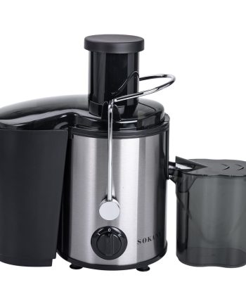 Соковижималка шнекова електрична з чашею Sokany SK-4000 800 Вт Чорна